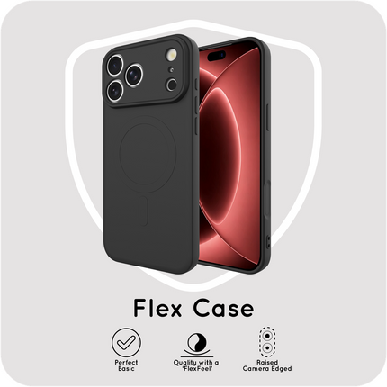 Flex Case - iPhone 18 Pro / 17 Pro - TPU Back Cover - (compatible with MagSafe) - Black
