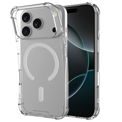 FlexImpact Case - iPhone 18 Pro / 17 Pro - Reinforced TPU Back Cover - (compatible with MagSafe) - Clear