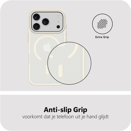ArmorElite Case - iPhone 18 Pro Max / 17 Pro Max - Military Grade Back Cover - (compatible with MagSafe) - Ivory
