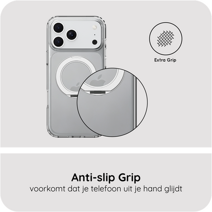 ArmorElite Case - iPhone 18 Pro Max / 17 Pro Max - Military Grade Back Cover - Stand Functon - (compatible with MagSafe) - Clear