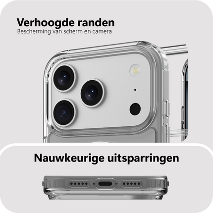 ArmorElite Case - iPhone 18 Pro Max / 17 Pro Max - Military Grade Back Cover - (compatible with MagSafe) - Clear