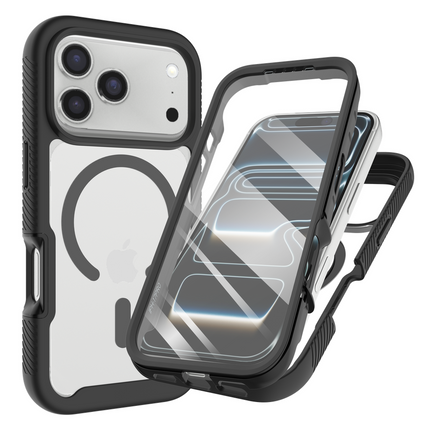 360 Defense Case - iPhone 18 Pro Max / 17 Pro Max - Full Body Protection with Built-in Screenprotector - Magsafe Compatible - Black