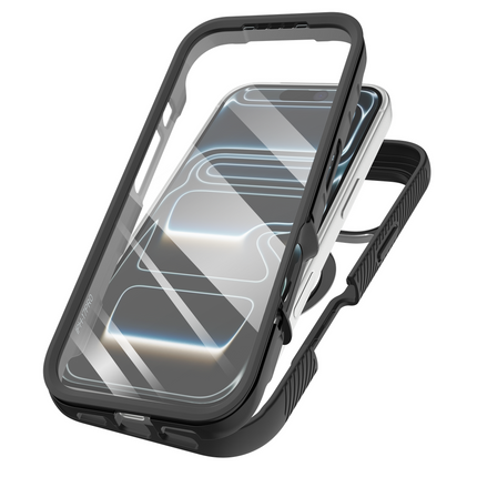 360 Defense Case - iPhone 18 Pro Max / 17 Pro Max - Full Body Protection with Built-in Screenprotector - Magsafe Compatible - Black