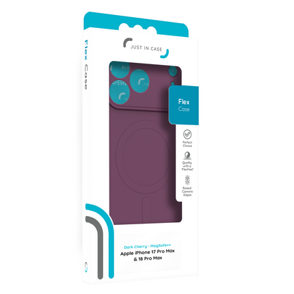 Flex Case - iPhone 18 Pro Max / 17 Pro Max - TPU Back Cover - (compatible with MagSafe) - Dark Cherry