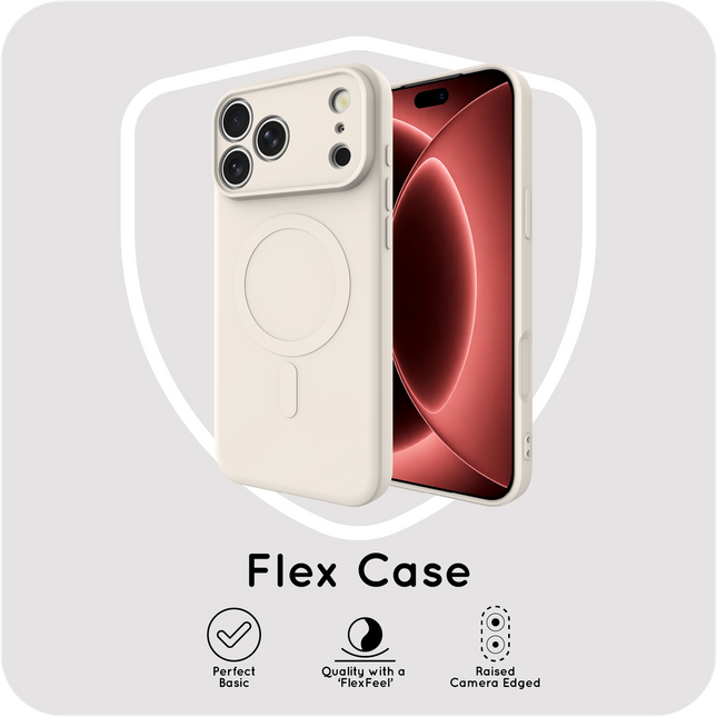Flex Case - iPhone 18 Pro Max / 17 Pro Max - TPU Back Cover - (compatible with MagSafe) - Ivory