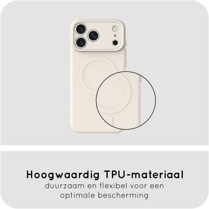 Flex Case - iPhone 18 Pro Max / 17 Pro Max - TPU Back Cover - (compatible with MagSafe) - Ivory