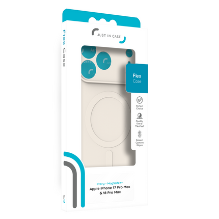 Flex Case - iPhone 18 Pro Max / 17 Pro Max - TPU Back Cover - (compatible with MagSafe) - Ivory