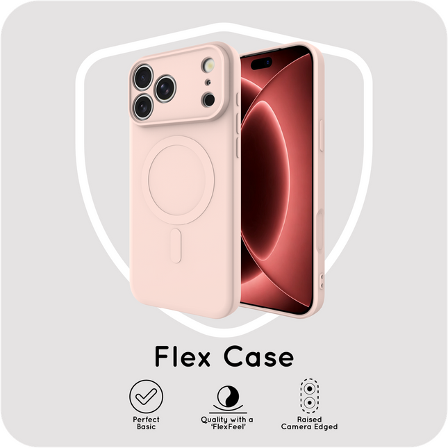 Flex Case - iPhone 18 Pro Max / 17 Pro Max - TPU Back Cover - (compatible with MagSafe) - Light Pink