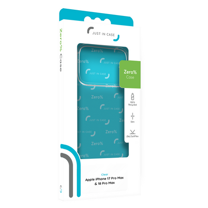 Zero% Case - iPhone 18 Pro Max / 17 Pro Max - Soft TPU Back Cover (GRS Recycled) - Clear