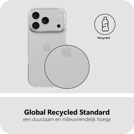 Zero% Case - iPhone 18 Pro Max / 17 Pro Max - Soft TPU Back Cover (GRS Recycled) - Clear