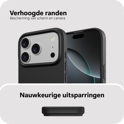 Zero% Case - iPhone 18 Pro Max / 17 Pro Max - Soft TPU Back Cover (GRS Recycled) - Black
