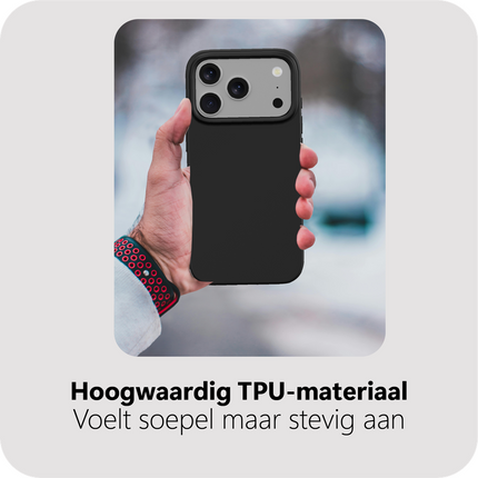 Zero% Case - iPhone 18 Pro Max / 17 Pro Max - Soft TPU Back Cover (GRS Recycled) - Black