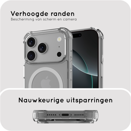 FlexImpact Case - iPhone 18 Pro Max / 17 Pro Max - Reinforced TPU Back Cover - (compatible with MagSafe) - Clear