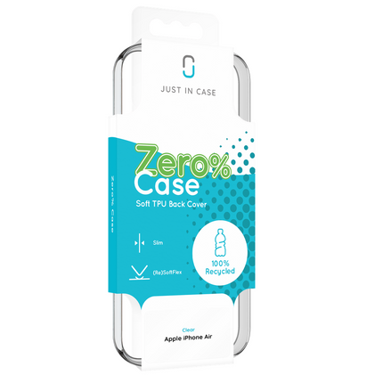 Zero% Case - iPhone Air - Soft TPU Back Cover (GRS Recycled) - Clear