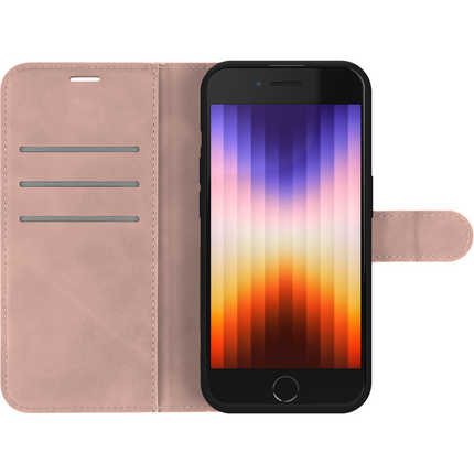 PrimeWallet Case - iPhone SE (2022) - PU leather Wallet Case - Pink
