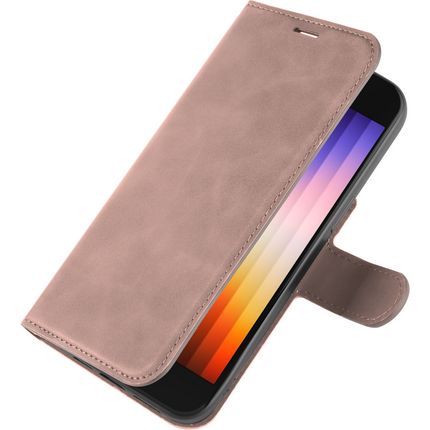 PrimeWallet Case - iPhone SE (2022) - PU leather Wallet Case - Pink