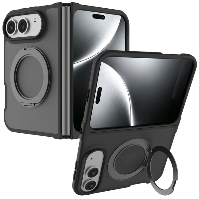 ArmorElite Case - iPhone Ultra - Military Grade Back Cover - Stand Functon - (compatible with MagSafe) - Black