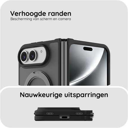 ArmorElite Case - iPhone Ultra - Military Grade Back Cover - Stand Functon - (compatible with MagSafe) - Black