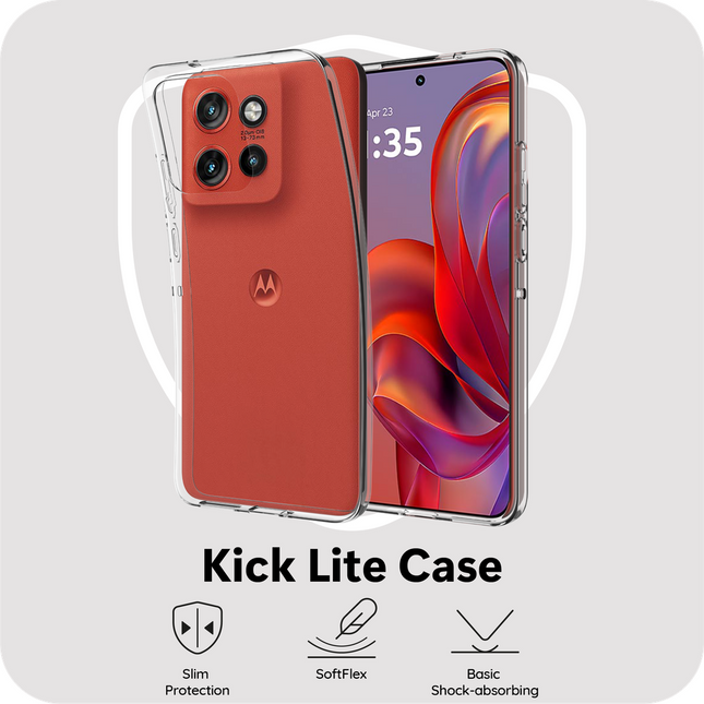 FlexLite Case - Motorola Edge 60 Neo - Soft TPU Back Cover - Clear