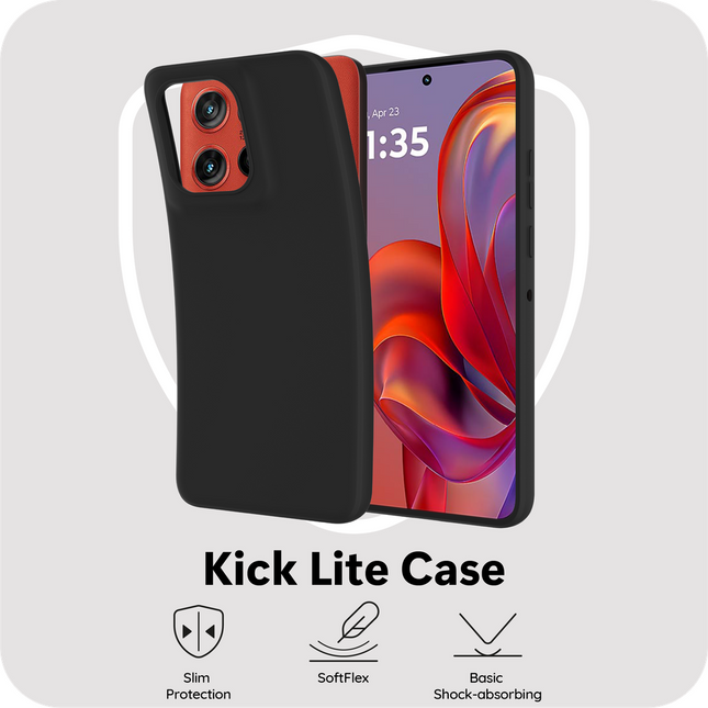 FlexLite Case - Motorola Edge 60 Neo - Soft TPU Back Cover - Black