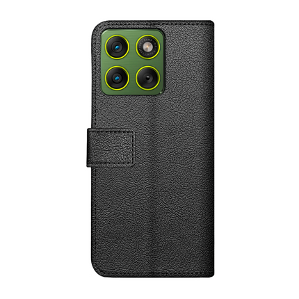 Classic Wallet Case - Motorola Edge 70 - PU leather Book Case - Black