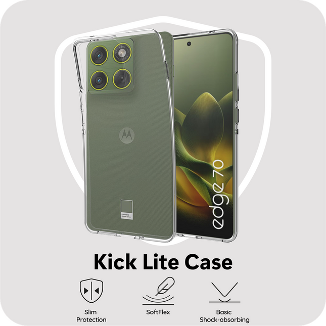 FlexLite Case - Motorola Edge 70 - Soft TPU Back Cover - Clear