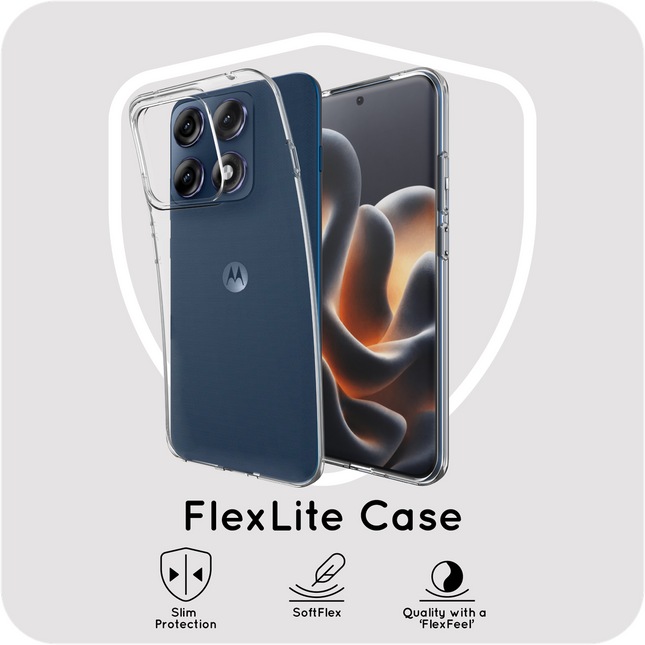 FlexLite Case - Motorola Edge 70 Pro - Soft TPU Back Cover - Clear