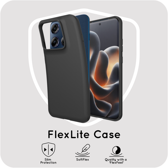 FlexLite Case - Motorola Edge 70 Pro - Soft TPU Back Cover - Black