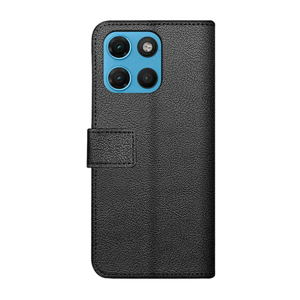 Classic Wallet Case - Motorola Moto G17 / G17 Power - PU leather Book Case - Black