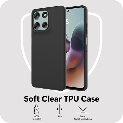 FlexLite Case - Motorola Moto G56 - Soft TPU Back Cover - Black