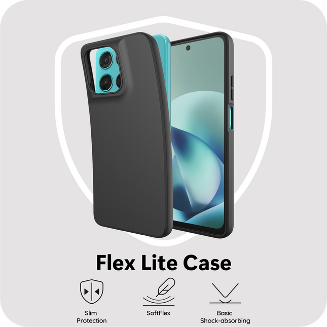 FlexLite Case - Motorola Moto G57 / G57 Power / G67 Power - Soft TPU Back Cover - Black