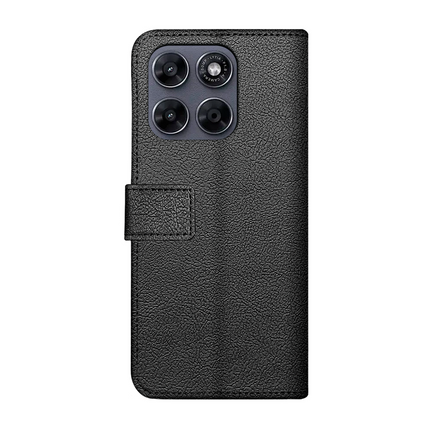 Classic Wallet Case - Motorola Moto G67 / G77 / G87 - PU leather Book Case - Black