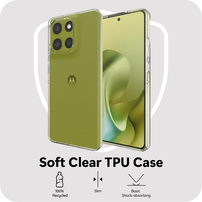 FlexLite Case - Motorola Moto G86 - Soft TPU Back Cover - Clear