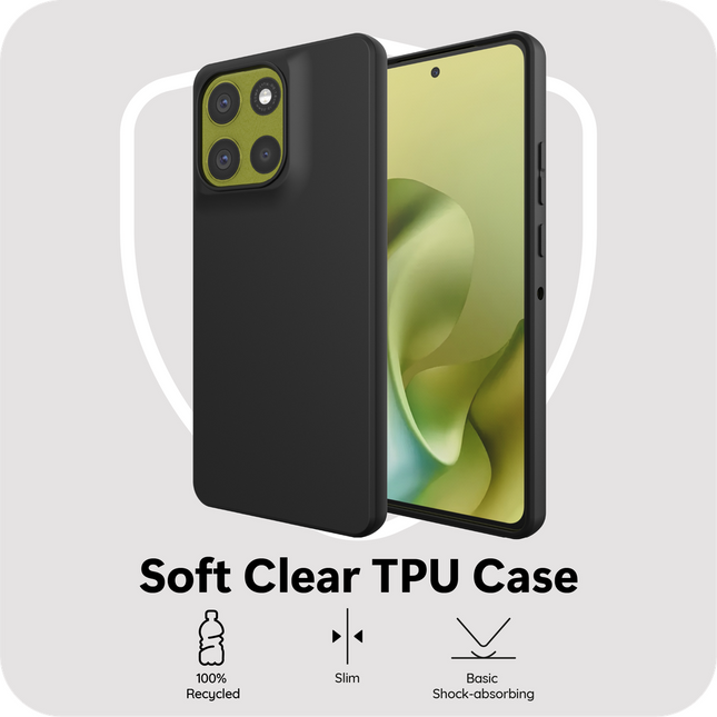 FlexLite Case - Motorola Moto G86 - Soft TPU Back Cover - Black