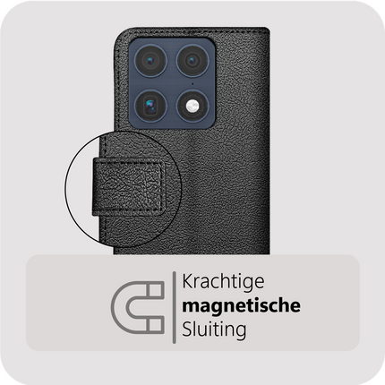 Classic Wallet Case - Motorola Signature - PU leather Book Case - Black