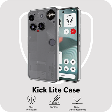 FlexLite Case - Nothing Phone (3) - Soft TPU Back Cover - Clear
