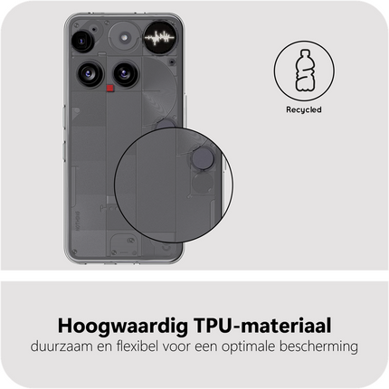 FlexLite Case - Nothing Phone (3) - Soft TPU Back Cover - Clear