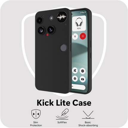 FlexLite Case - Nothing Phone (3) - Soft TPU Back Cover - Black