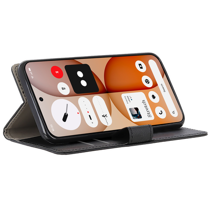 Classic Wallet Case - Nothing Phone (4a) - PU leather Book Case - Black