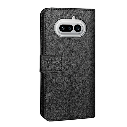 Classic Wallet Case - Nothing Phone (4a) - PU leather Book Case - Black