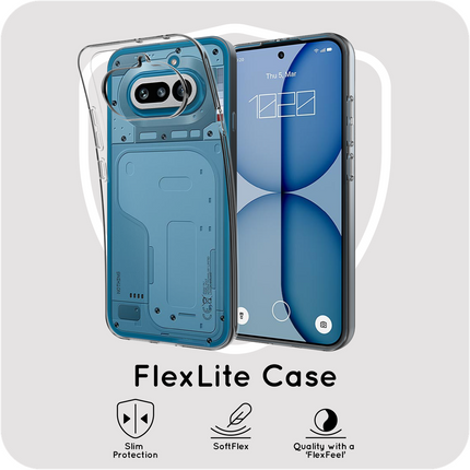 FlexLite Case - Nothing Phone (4a) - Soft TPU Back Cover - Clear