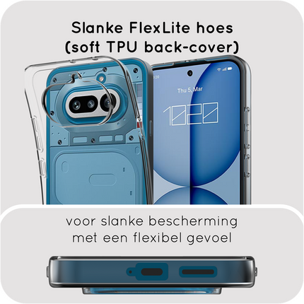 FlexLite Case - Nothing Phone (4a) - Soft TPU Back Cover - Clear