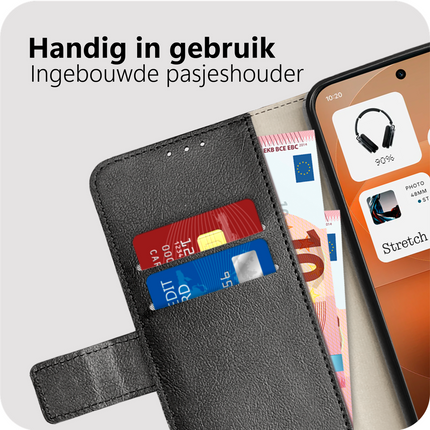 Classic Wallet Case - Nothing Phone (4a) Pro - PU leather Book Case - Black