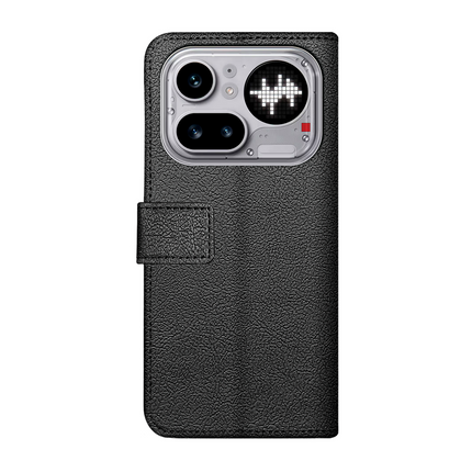 Classic Wallet Case - Nothing Phone (4a) Pro - PU leather Book Case - Black