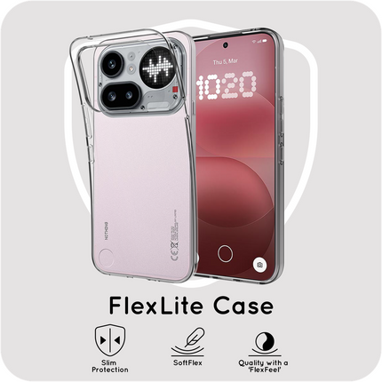 FlexLite Case - Nothing Phone (4a) Pro - Soft TPU Back Cover - Clear