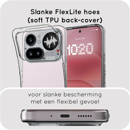 FlexLite Case - Nothing Phone (4a) Pro - Soft TPU Back Cover - Clear