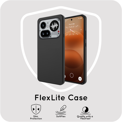 FlexLite Case - Nothing Phone (4a) Pro - Soft TPU Back Cover - Black