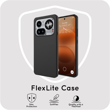 FlexLite Case - Nothing Phone (4a) Pro - Soft TPU Back Cover - Black
