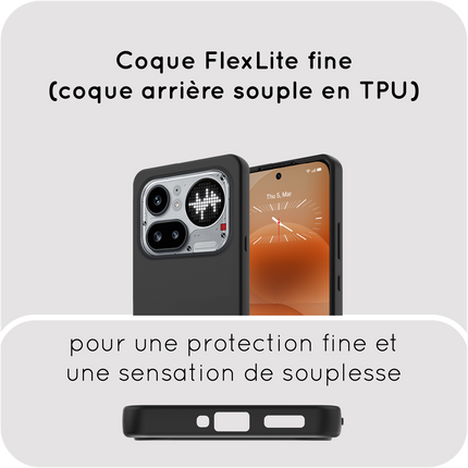 FlexLite Case - Nothing Phone (4a) Pro - Soft TPU Back Cover - Black
