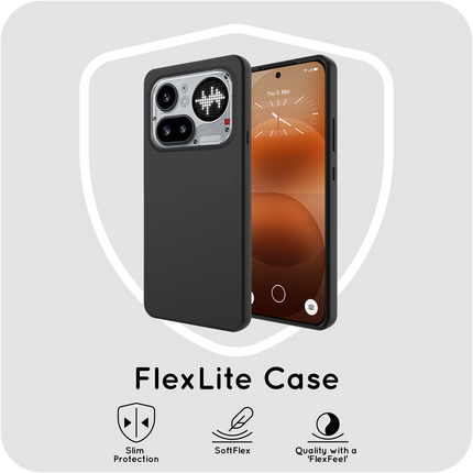 FlexLite Case - Nothing Phone (4a) Pro - Soft TPU Back Cover - Black